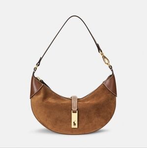 Polo ID Suede Mini Shoulder Bag In Cinnamon